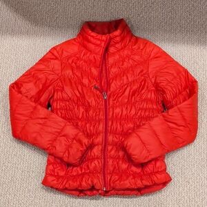 Athleta Vibrant Orange Puffer Jacket
